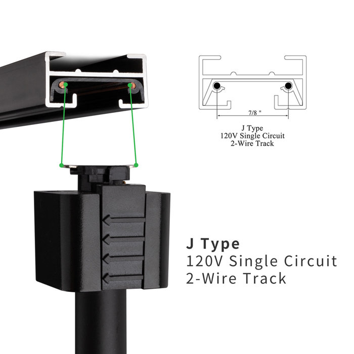 wohoda LED Track Lighting Head Compatible with J Type Track & Reviews